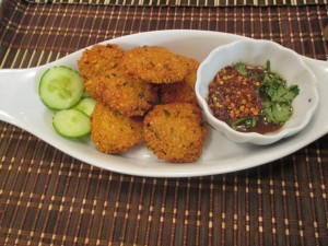 photo of chickpea fritters